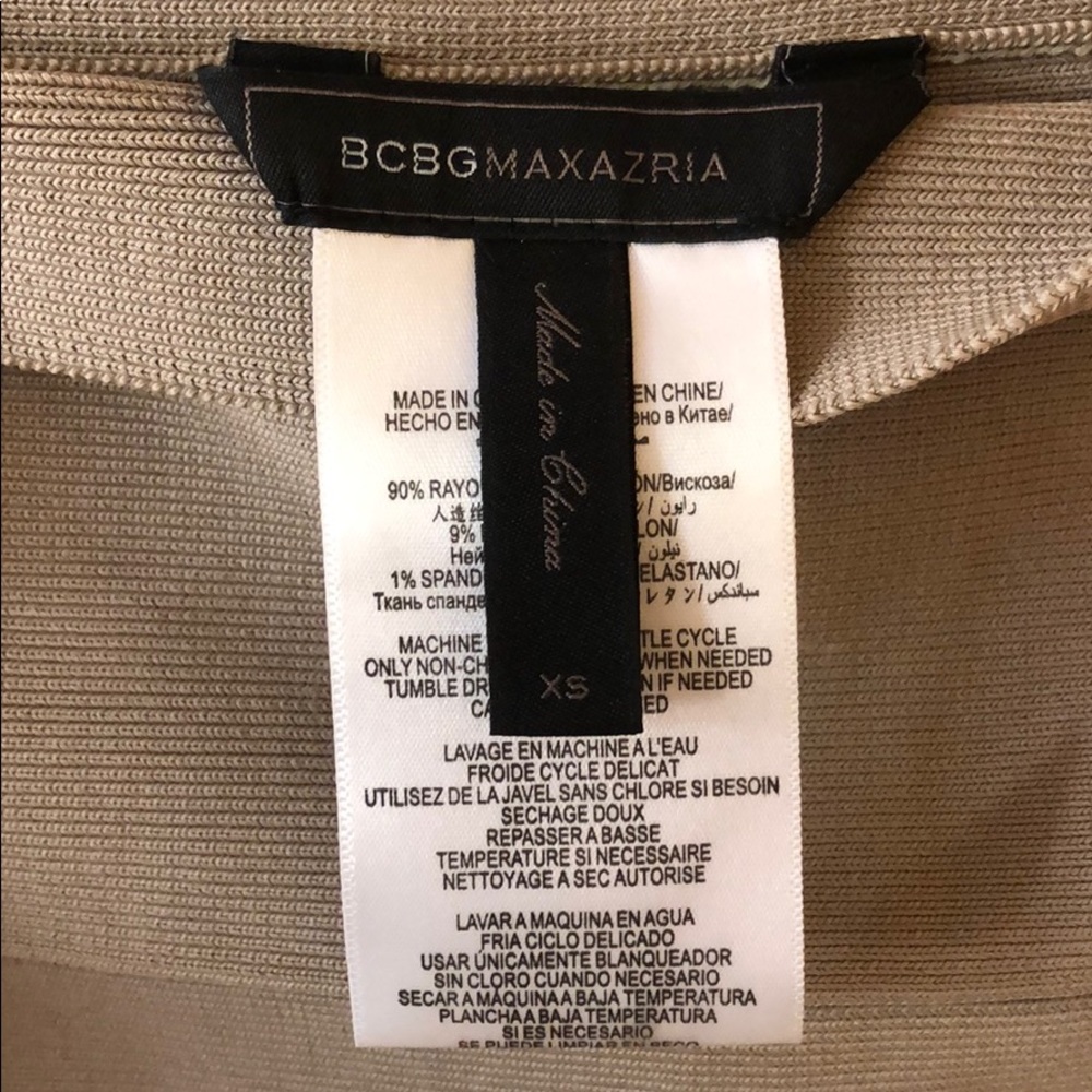 BCBG MaxAzria Simone Power Skirt, Tan, XS - Picture 4 of 8